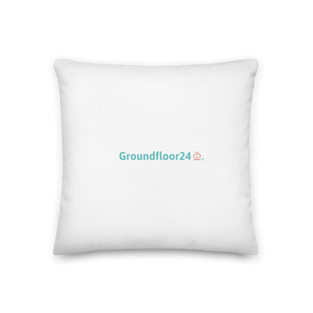 Premium Pillow with Groundfloor24 Logo