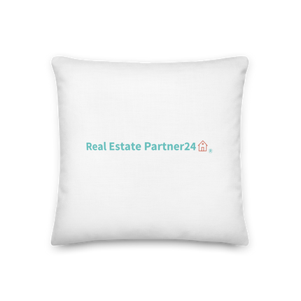 Premium Pillow with Real Estate Partner24 Logo