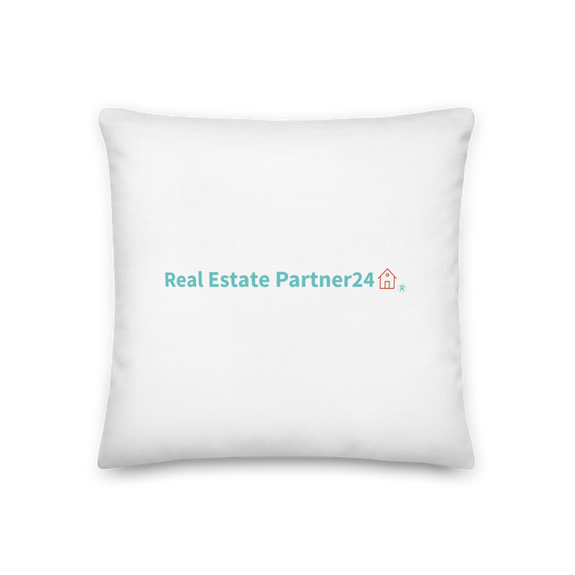 Premium Pillow with Real Estate Partner24 Logo
