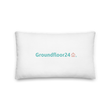 Premium Pillow with Groundfloor24 Logo