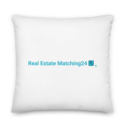 Premium Pillow with Real Estate Matching24 Logo
