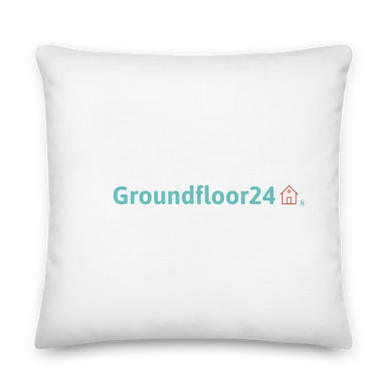 Premium Pillow with Groundfloor24 Logo