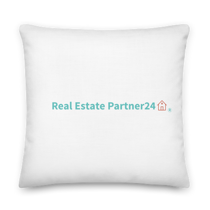 Premium Pillow with Real Estate Partner24 Logo