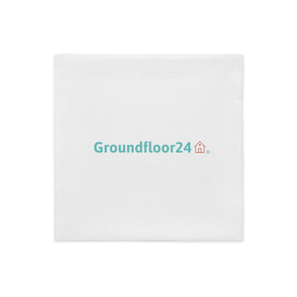 Premium Pillow Case with Groundfloor24 Logo