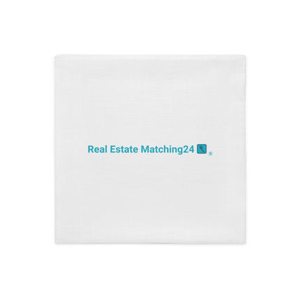 Premium Pillow Case with Real Estate Matching24 Logo