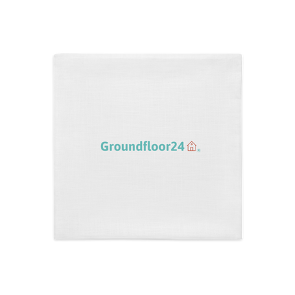 Premium Pillow Case with Groundfloor24 Logo