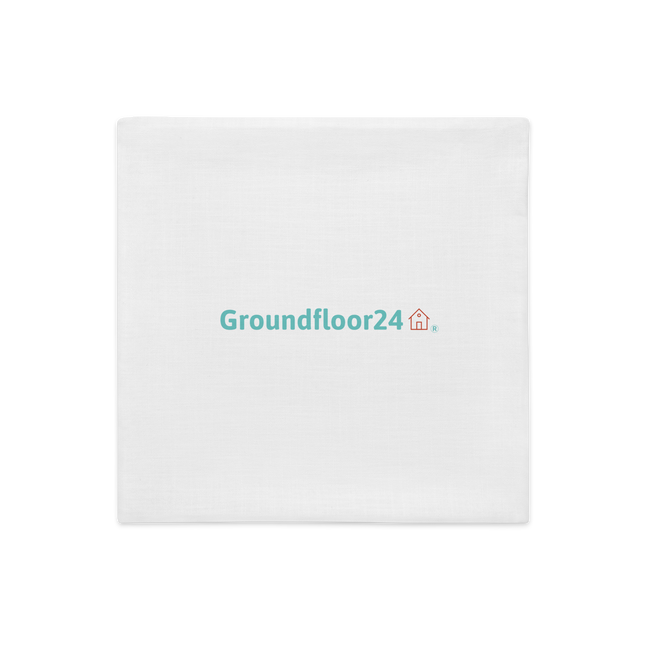 Premium Pillow Case with Groundfloor24 Logo