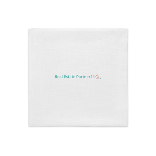 Premium Pillow Case with Real Estate Partner24 Logo