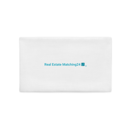 Premium Pillow Case with Real Estate Matching24 Logo