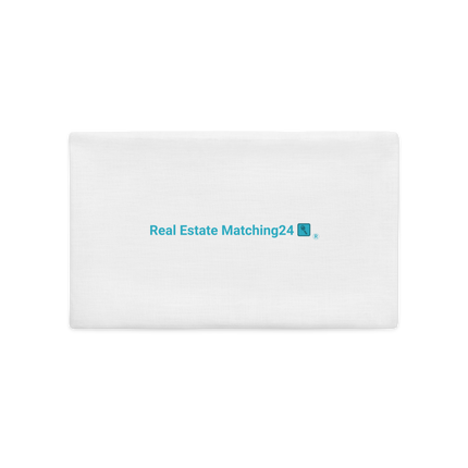Premium Pillow Case with Real Estate Matching24 Logo