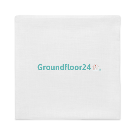 Premium Pillow Case with Groundfloor24 Logo