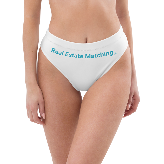 Recycled high-waisted bikini bottom