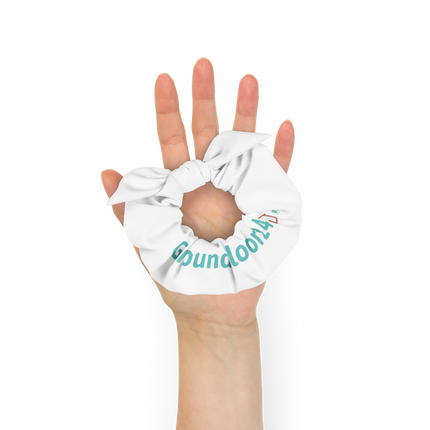Recycled Scrunchie with Groundfloor24 Logo
