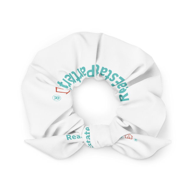 Recycled Scrunchie with Real Estate Partner24 Logo