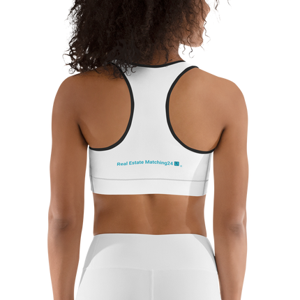 Sports bra with Real Estate Matching24 Logo
