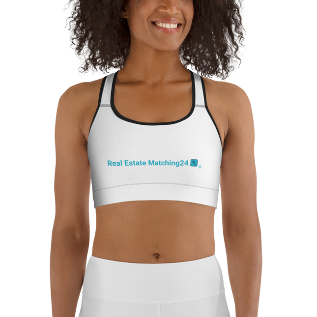 Sports bra with Real Estate Matching24 Logo