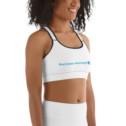 Sports bra with Real Estate Matching24 Logo