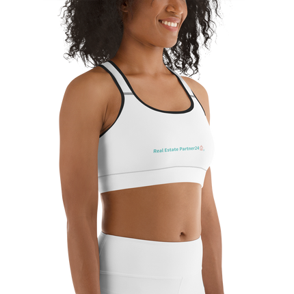 Sports bra with Real Estate Partner24 Logo