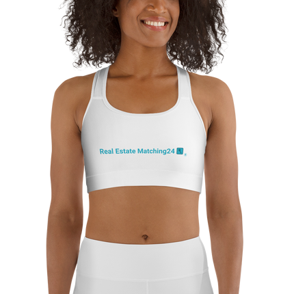 Sports bra with Real Estate Matching24 Logo
