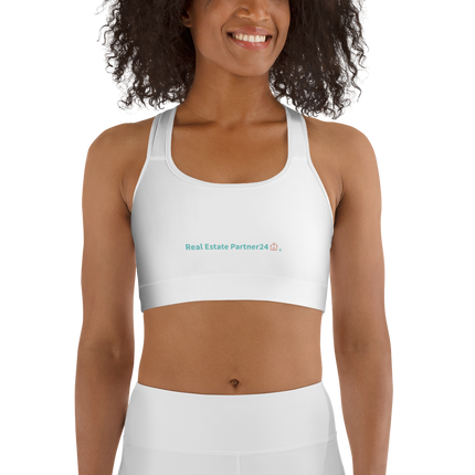 Sports bra with Real Estate Partner24 Logo