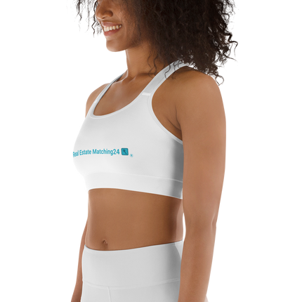 Sports bra with Real Estate Matching24 Logo
