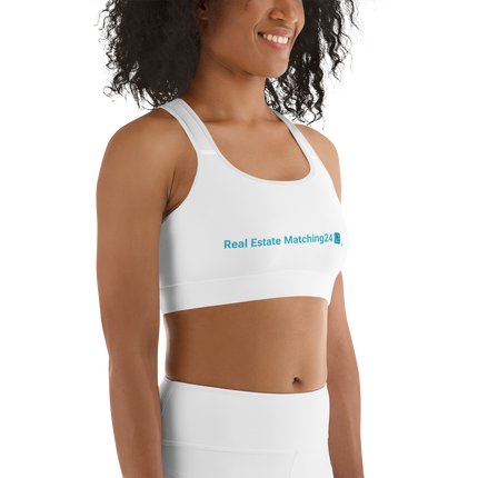 Sports bra with Real Estate Matching24 Logo