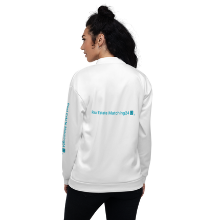 Unisex Bomber Jacket with Real Estate Matching24 Logo