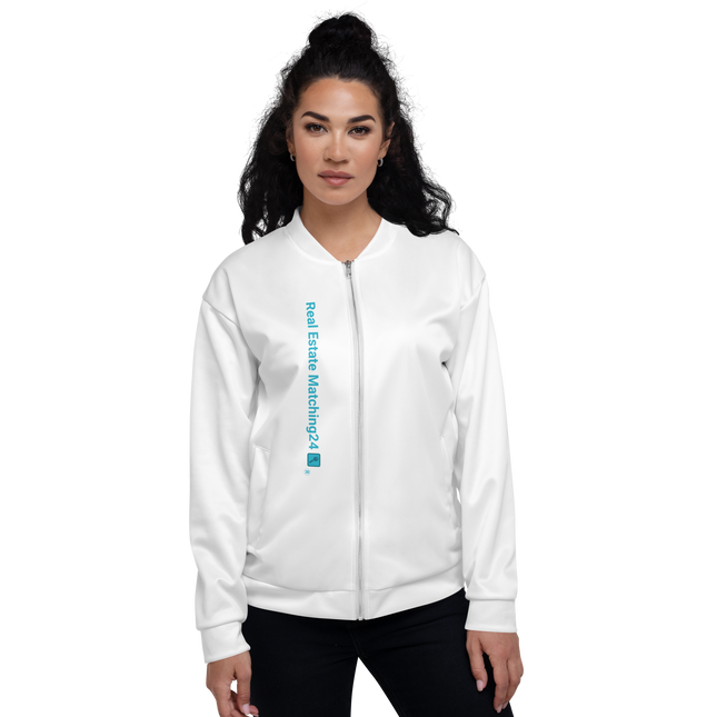 Unisex Bomber Jacket with Real Estate Matching24 Logo