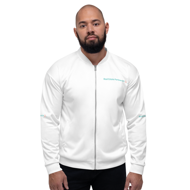 Unisex Bomber Jacket with Real Estate Partner24 Logo