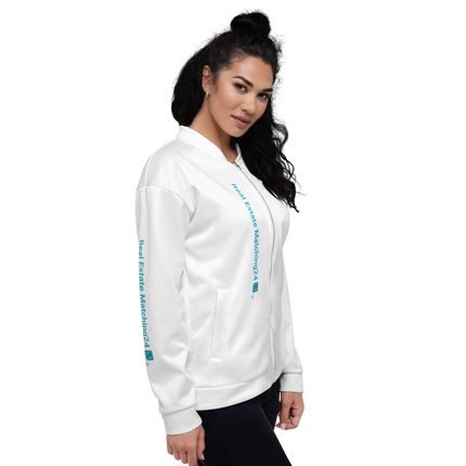 Unisex Bomber Jacket with Real Estate Matching24 Logo