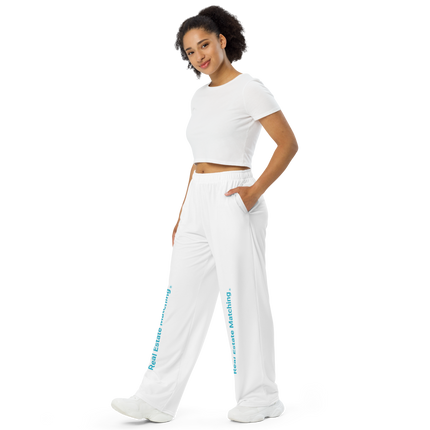 All-over print unisex wide-leg pants