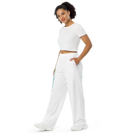 All-over print unisex wide-leg pants with Groundfloor24 Logo