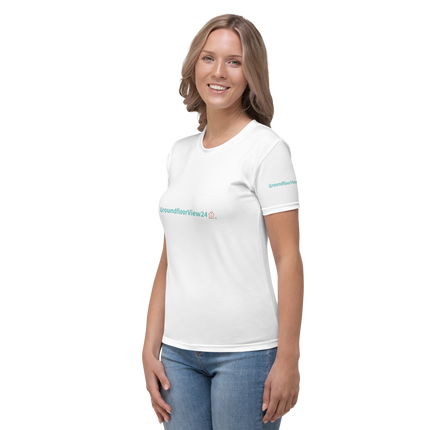 Women's T-shirt Groundfloorview24 with House