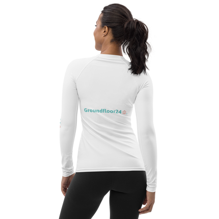 Women's Rash Guard with Groundfloor24 Logo