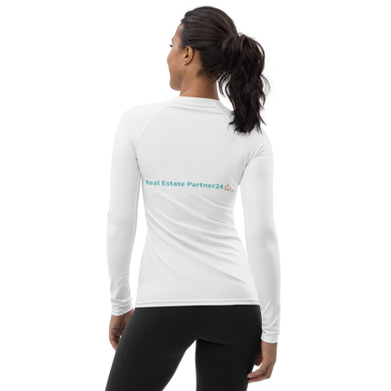 Women's Rash Guard with Real Estate Partner24 Logo