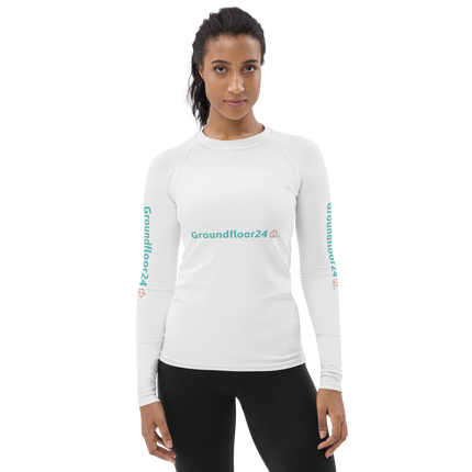 Women's Rash Guard with Groundfloor24 Logo