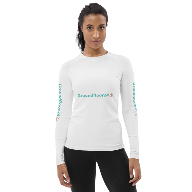Women's Rash Guard with Groundfloor24 Logo
