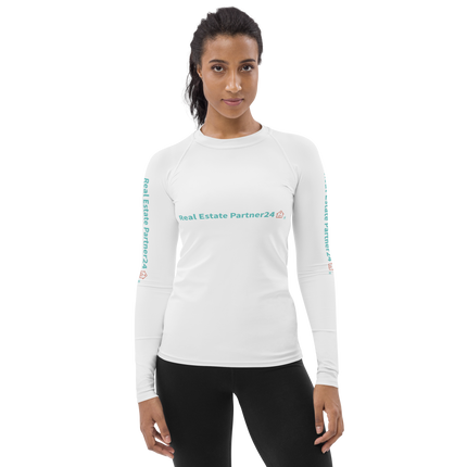 Women's Rash Guard with Real Estate Partner24 Logo