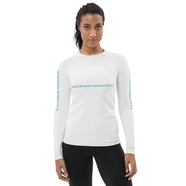 Women's Rash Guard with Real Estate Partner24 Logo