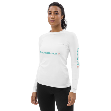 Women's Rash Guard with Groundfloor24 Logo