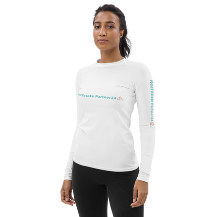 Women's Rash Guard with Real Estate Partner24 Logo