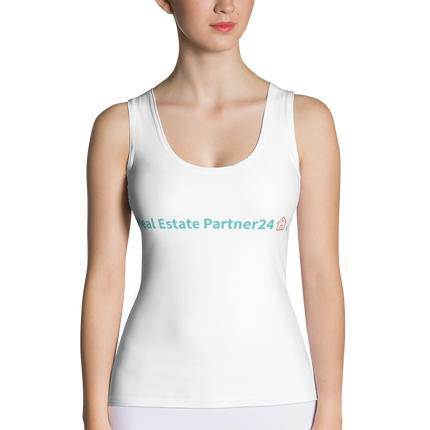 Sublimation Cut & Sew Tank Top with Real Estate Partner24 Logo