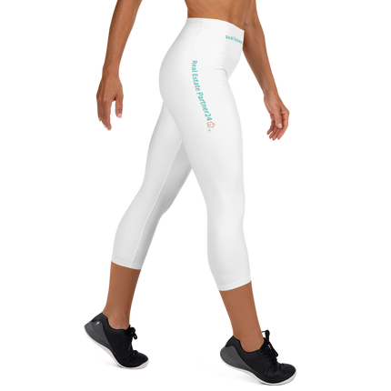 Yoga Capri Leggings with Real Estate Partner24 Logo