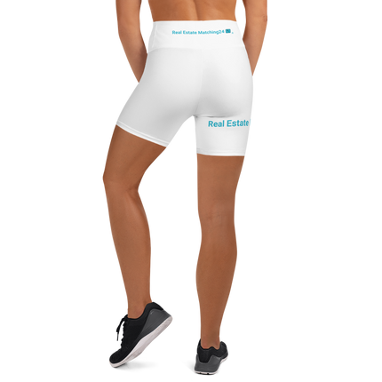 Yoga Shorts with Real Estate Matching24 Logo