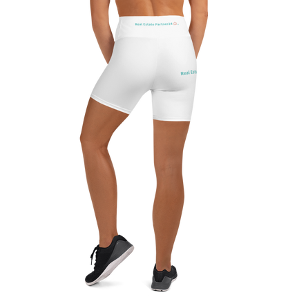 Yoga Shorts with Real Estate Partner24 Logo