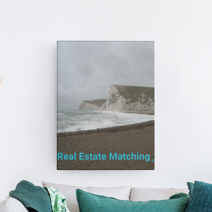 Waves and Sand Canvas with realestatematching without key Logo