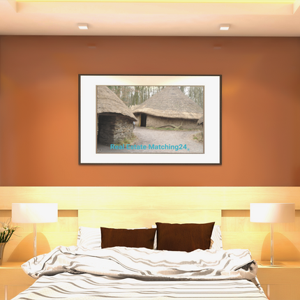 Village Charm Thin canvas with realestatematching24 without key Logo