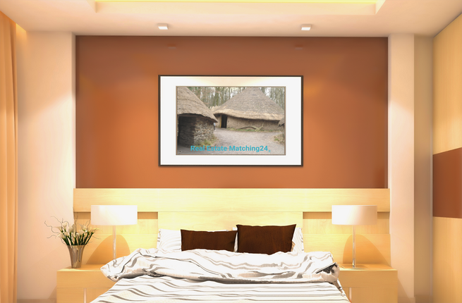 Village Charm Thin canvas with realestatematching24 without key Logo