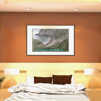 Sea & Hills Poster with realestatematching24 without key Logo