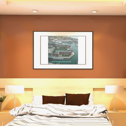 Nice City Canvas with realestatepartner24 with house Logo